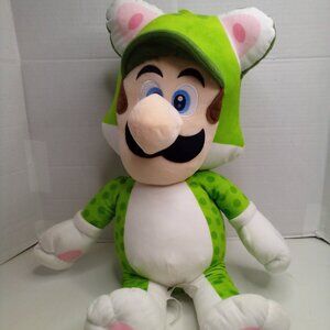 Super Mario Luigi Cat Plush Toy 24" 2021
